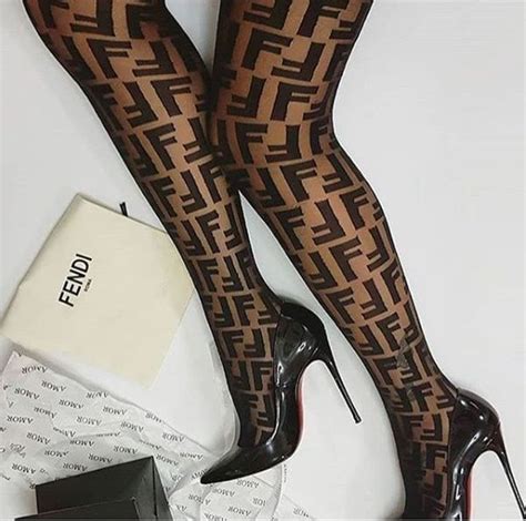 faux fendi tights|fendi stockings outfit.